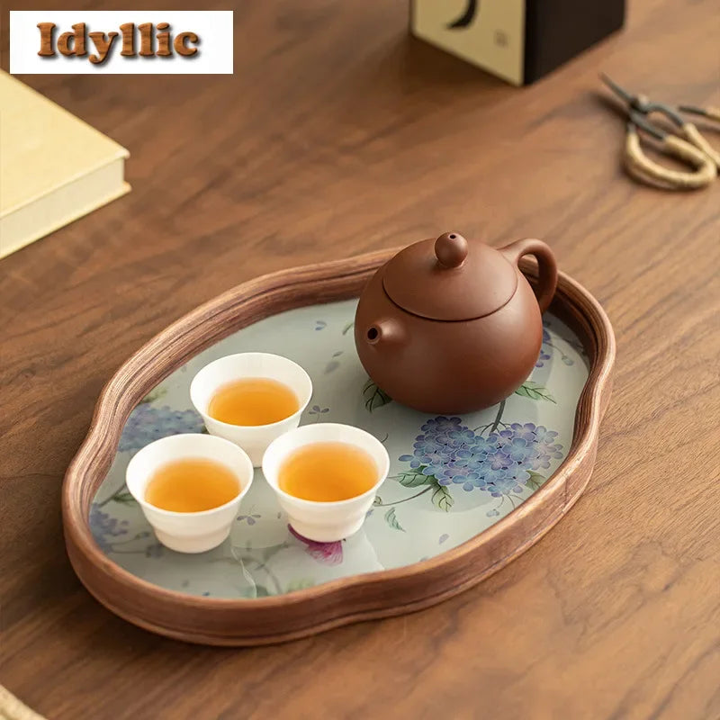 HyggeHome Glass Tea Board