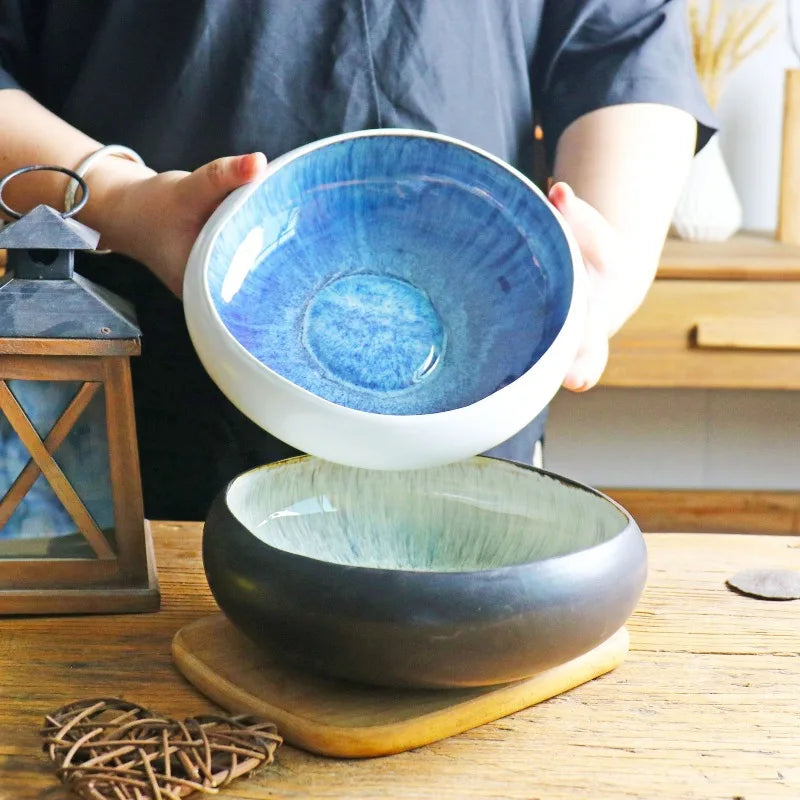 AquaBloom Ceramic Lotus Bowl