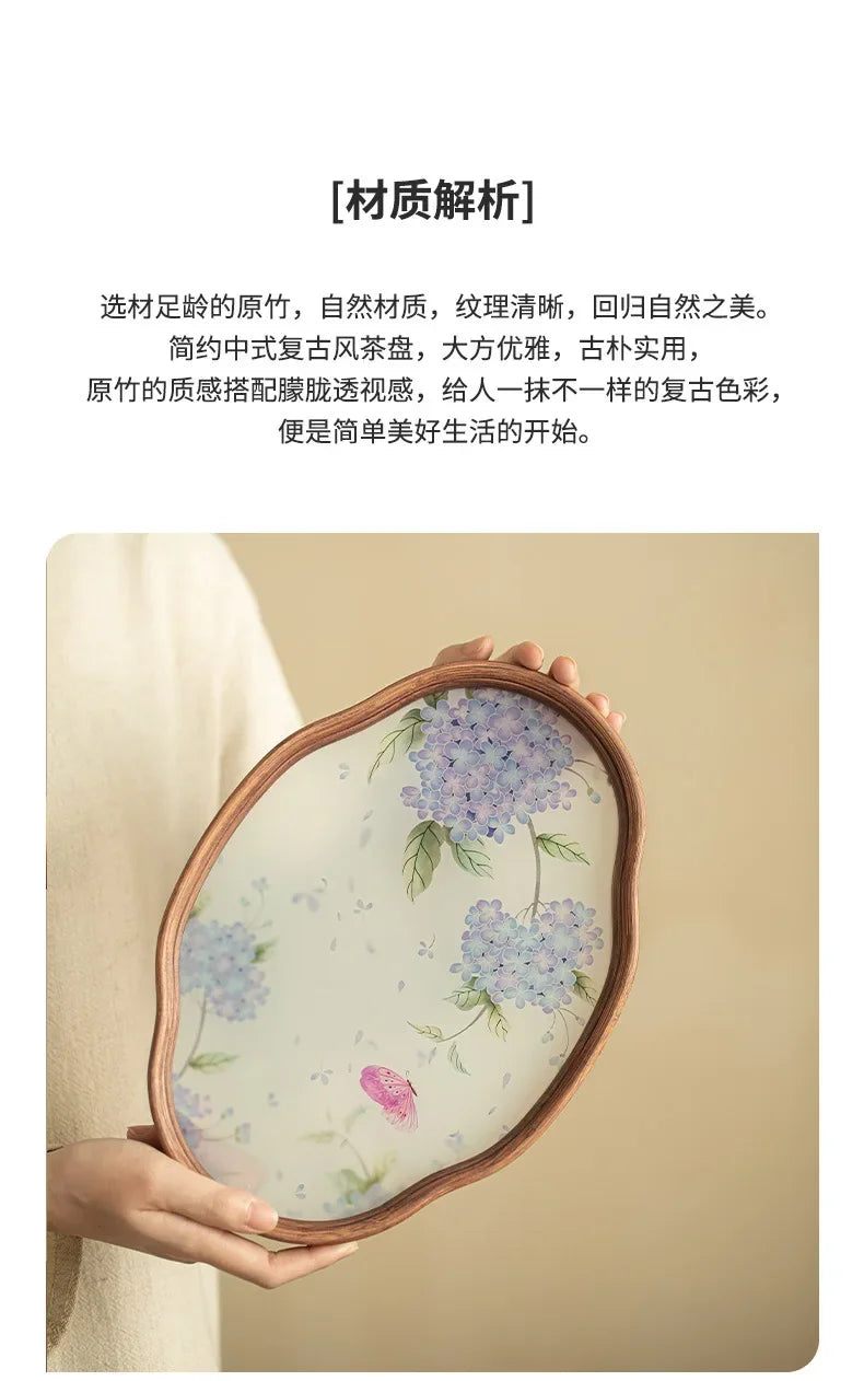 HyggeHome Glass Tea Board