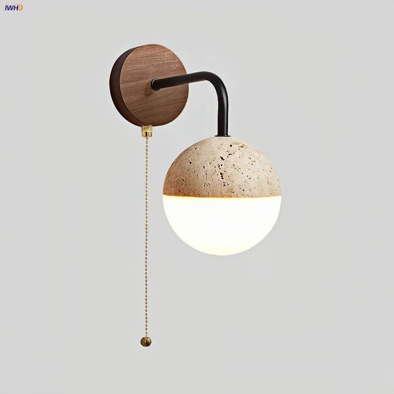 LumiStone Modern Bedside Light