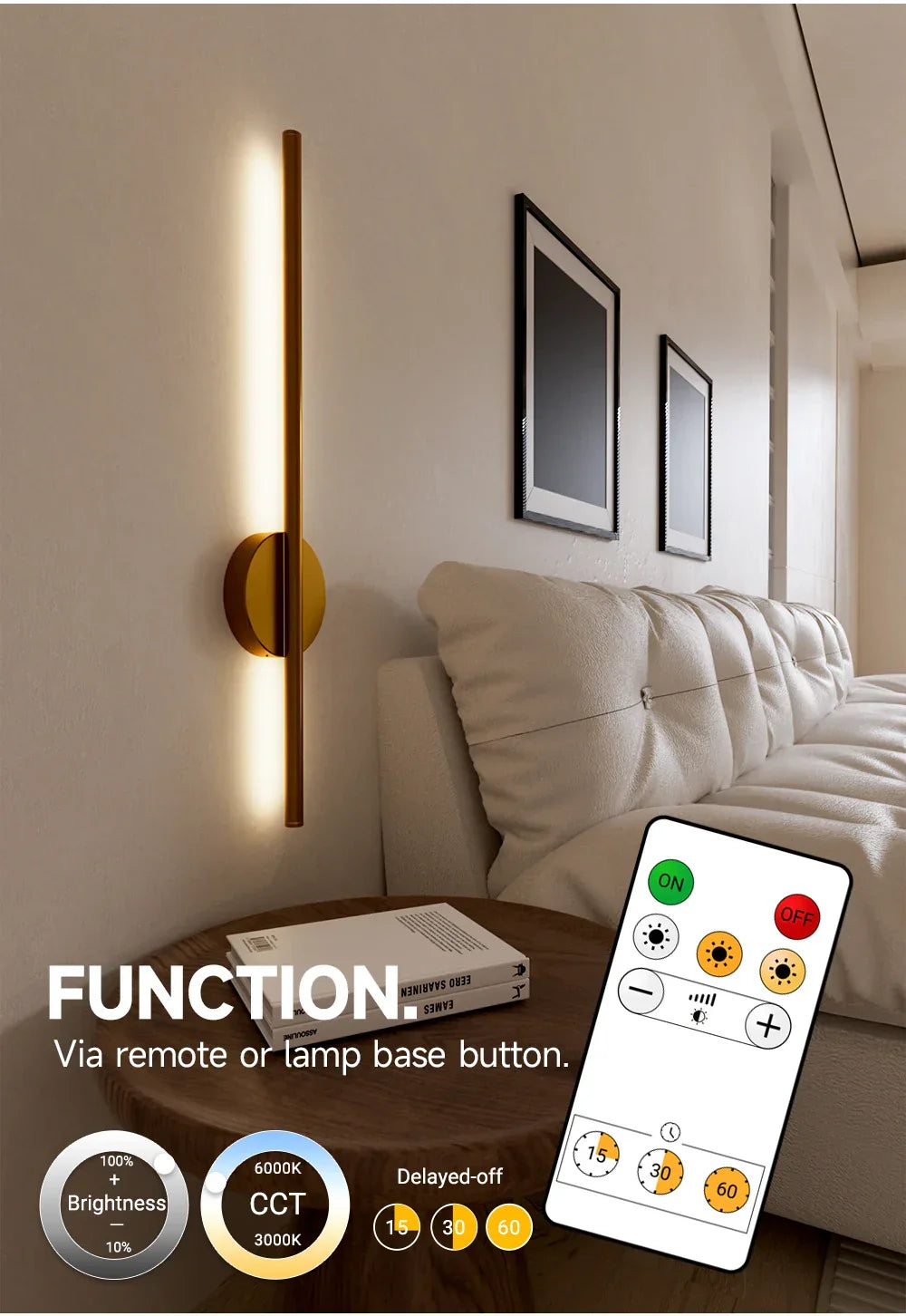 HaloBeam Wireless Wall Light