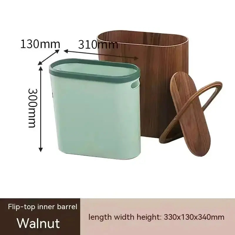 NatureForm Wooden Trash Can