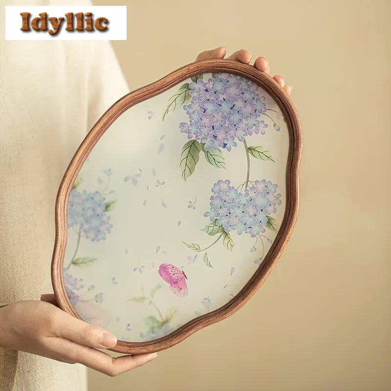 HyggeHome Glass Tea Board