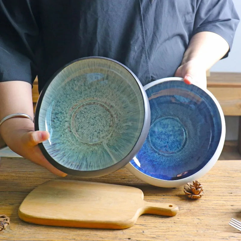 AquaBloom Ceramic Lotus Bowl