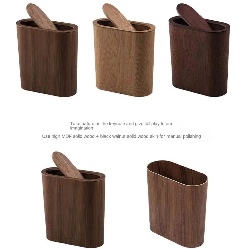 NatureForm Wooden Trash Can