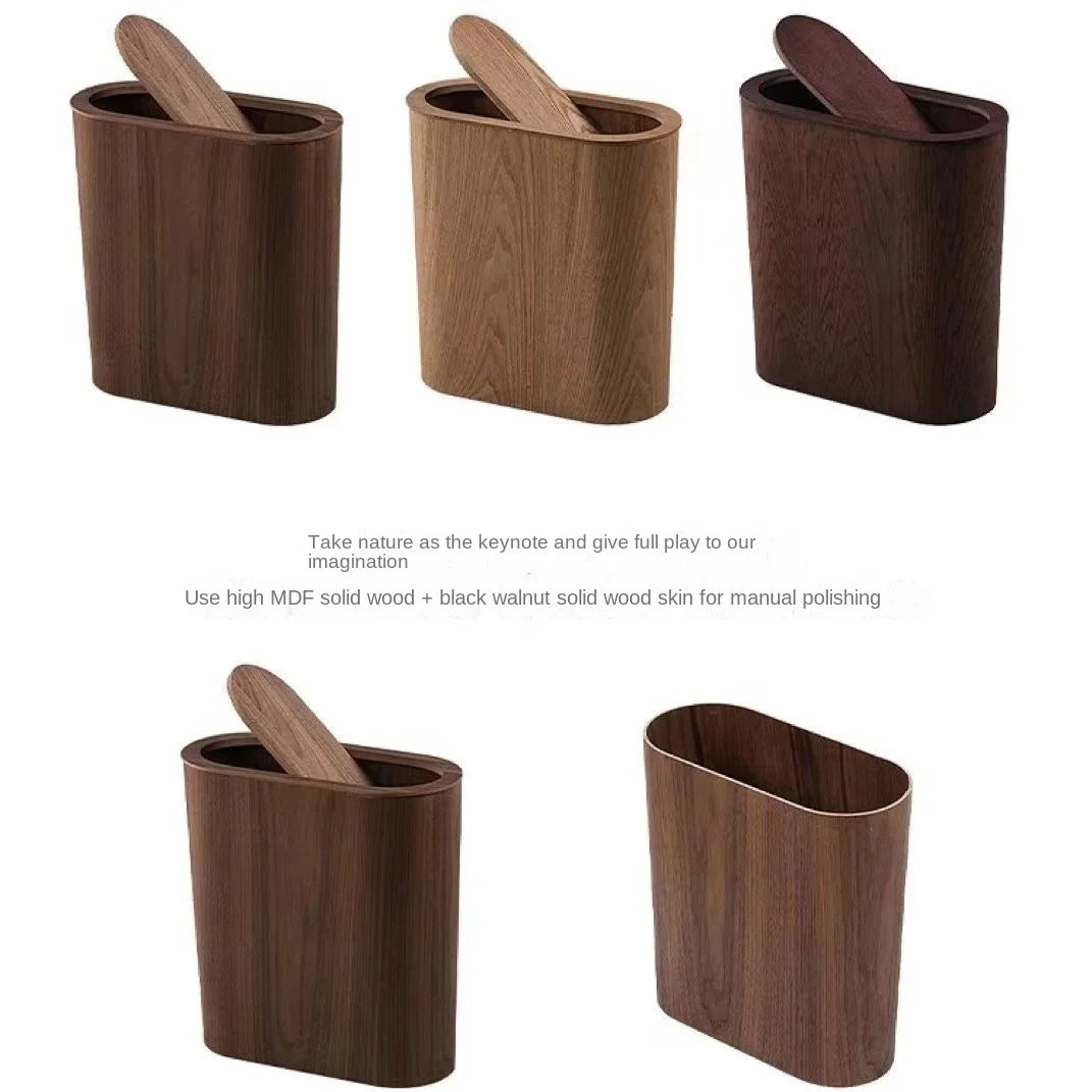 NatureForm Wooden Trash Can