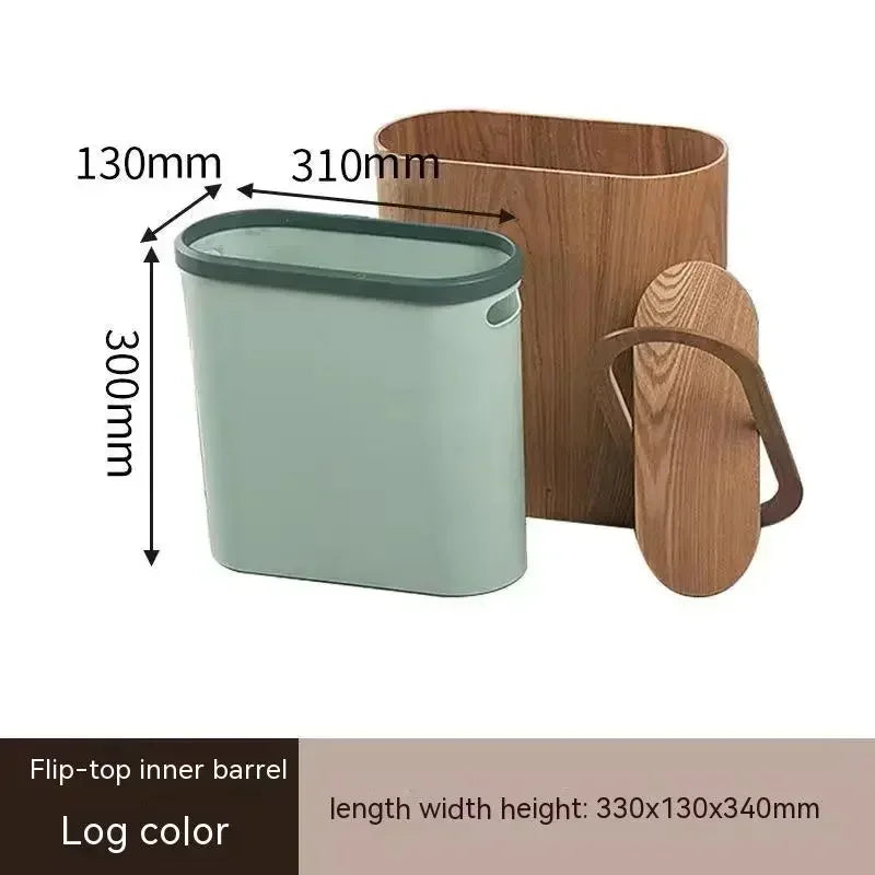 NatureForm Wooden Trash Can
