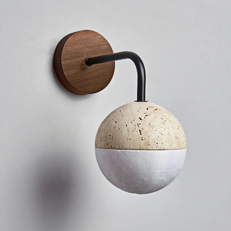 LumiStone Modern Bedside Light