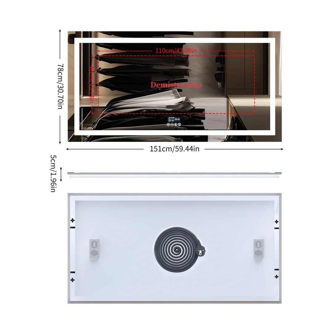 GlowEdge LED Bathroom Mirror