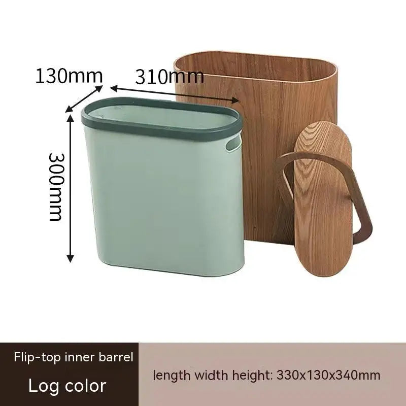 NatureForm Wooden Trash Can