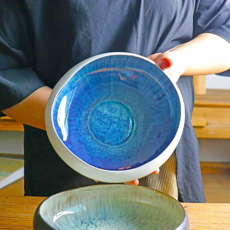 AquaBloom Ceramic Lotus Bowl