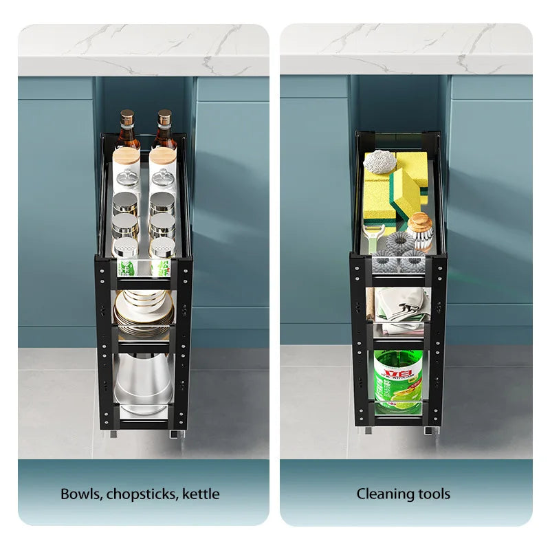 Minimal Kitchen Spice Drawer