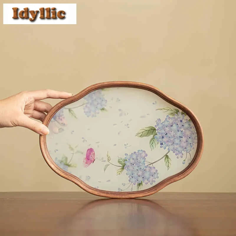 HyggeHome Glass Tea Board