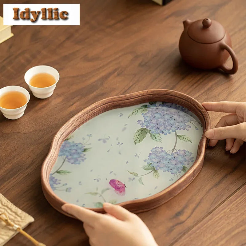HyggeHome Glass Tea Board